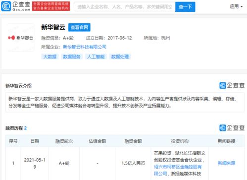 芒果投资新华智云 媒体巨头与科技巨擘联手，赋能大数据服务新格局